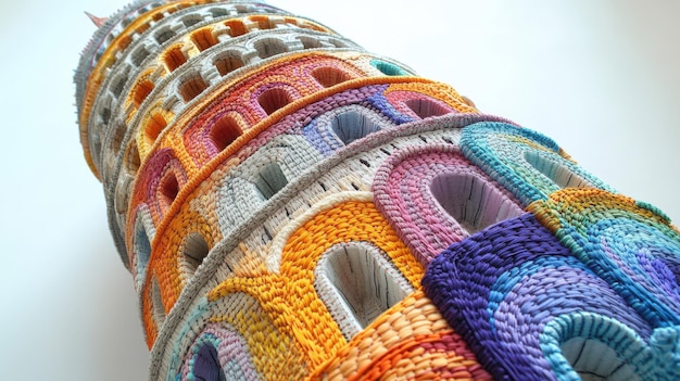 Broderie colorată pe material